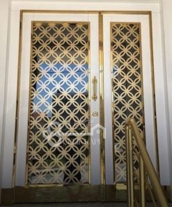 Gold Desenli Bina Giriş Kapısı NEF-617