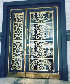 Gold Desenli Bina Giriş Kapısı NEF-628